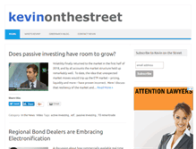 Tablet Screenshot of kevinonthestreet.com